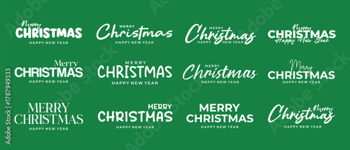 Merry Christmas text for greetings. Merry Christmas text for social media posts and celebrations. Perfect for minimalist and elegant designs.