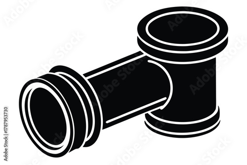 drainage pipe vector icon silhouette