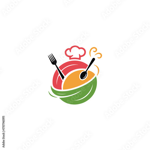Modern Restaurant Food Service Logo