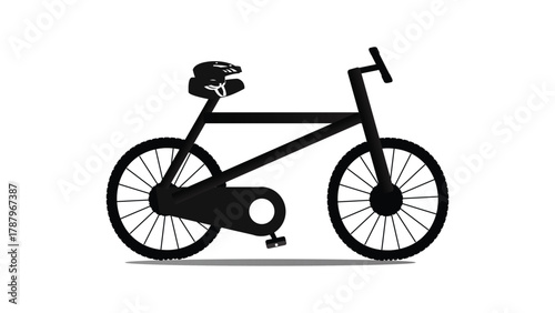 Silhouette of a Mountain Bike Cut file by Creative