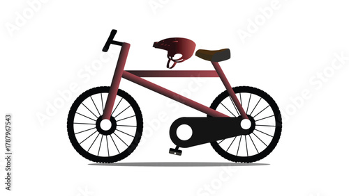 Silhouette of a Mountain Bike Cut file by Creative