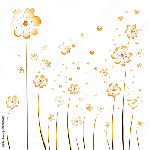 Beautiful Watercolor design, dew drops on grass paintings isolated on a white background, illustration, AI painting design, vector set, eps format 2d design