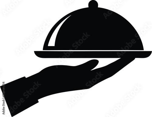 isolated Serving tray vector illustration