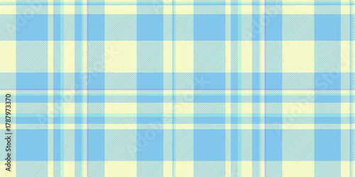 Kid fabric background tartan, model texture plaid vector. Gingham pattern textile seamless check in cyan and light colors.
