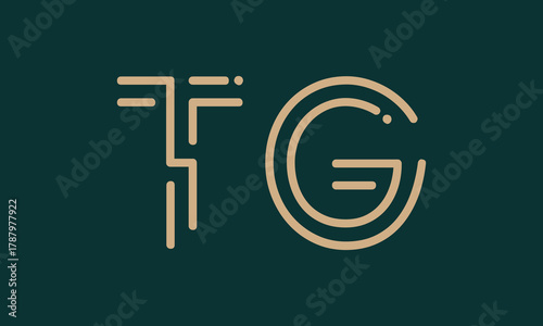 TG T tg initial logo | initial based abstract modern minimal creative logo, vector template image. luxury logotype logo, real estate homie logo. typography logo. initials logo