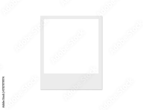 Blank polaroid card vector file PNG overlay background