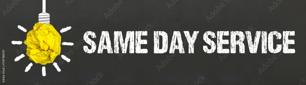 Fototapeta premium Same Day Service