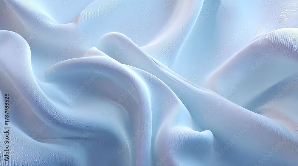 Obraz premium Soft fabric, delicate flowing cloth in abstract with gradient color