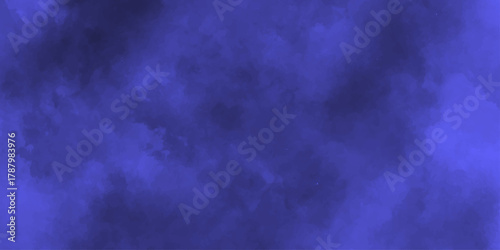 A dark blue abstract background features a textured design of smoke and clouds illuminated by lightning and moonlight during a stormy night sky