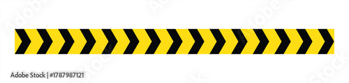 Yellow and black Caution tape set, containing danger tapes. Warning tape, under construction tapes and more vector illustration