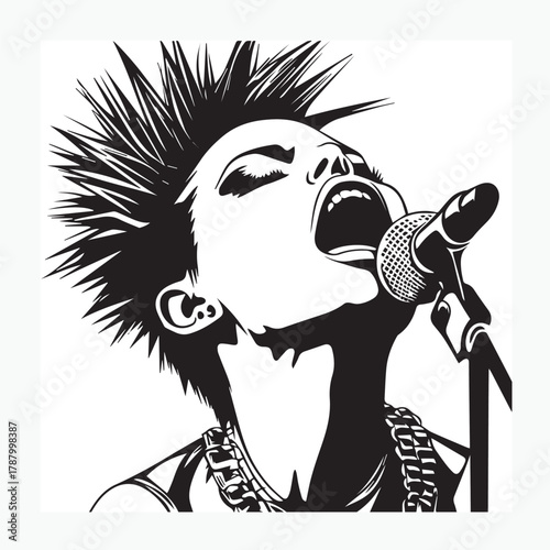 singer with microphone