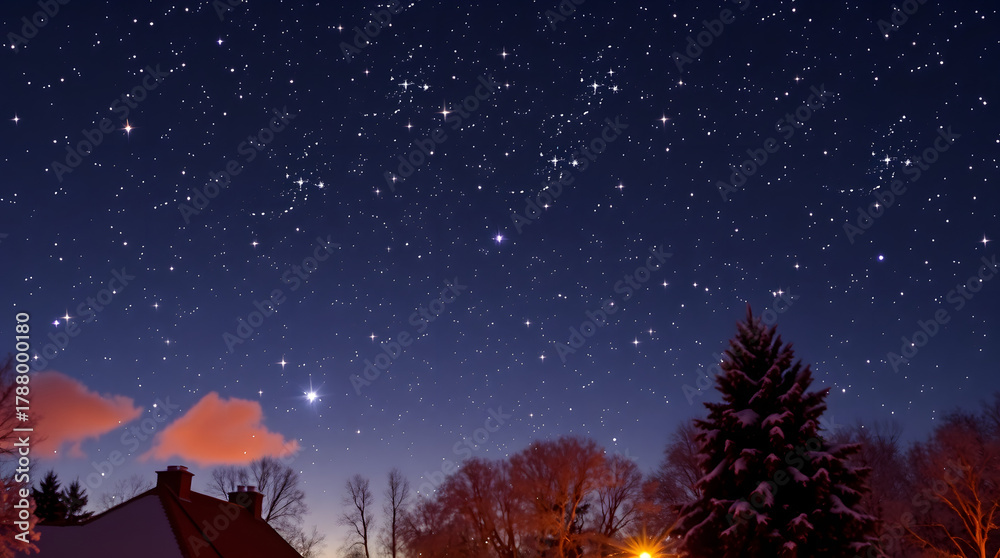 Naklejka premium starry night sky