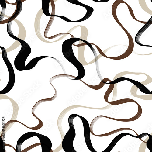 Abstract pattern design. Seamless doodle pattern.