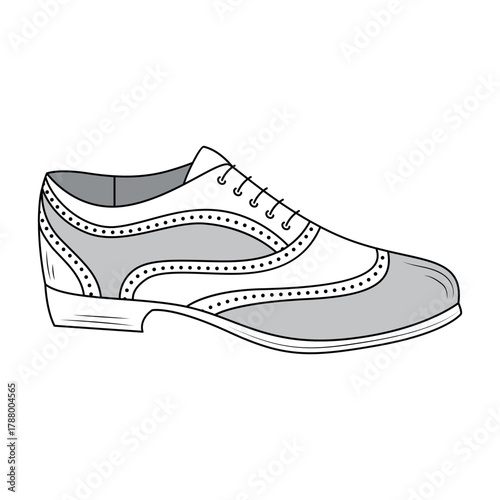 Stylish Shoe Vector Design Illustration