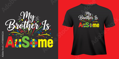 Black cotton T-shirt design concept for men's casual wear illustration and print template