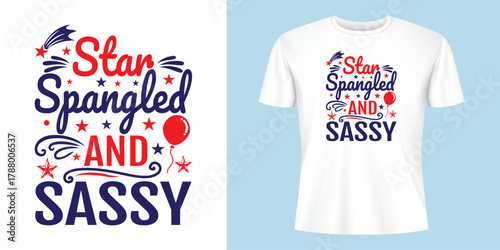 T-shirt design concept for a blank men's casual fashion apparel template