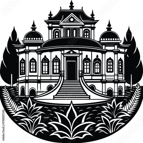 vector illustration of a church