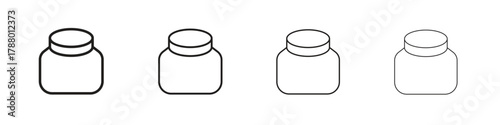 Body cream icon. Simple graphic element set