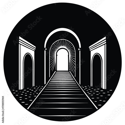 corridor of the mosque