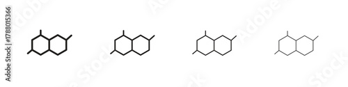 Chemical content icon. Simple graphic element set