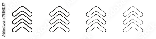 Chevrons icon. Simple graphic element set
