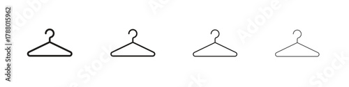 Clothes hanger icon. Simple graphic element set