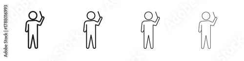 Conductor icon. Simple graphic element set
