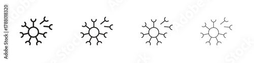 Dandelion icon. Simple graphic element set