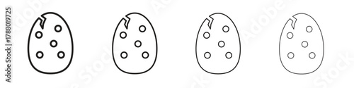 Dinosaur egg icon. Simple graphic element set