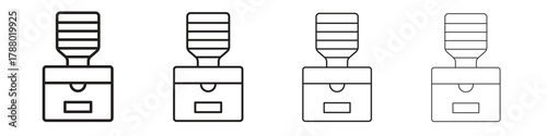 Dispenser icon. Simple graphic element set