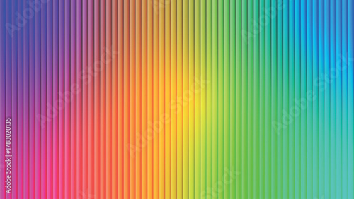 Vibrant vertical stripes of light green, yellow and pink color abstract background