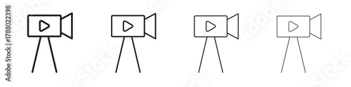 Film making icon. Simple graphic element set