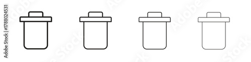 Garbage icon. Simple graphic element set
