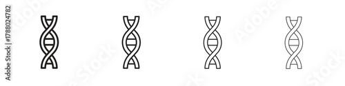 Genetic icon. Simple graphic element set