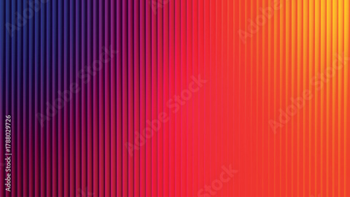 Vibrant vertical stripes of light red, orange and pink color abstract background