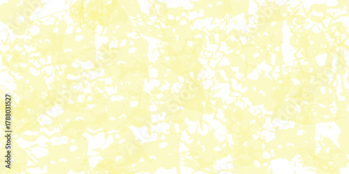 light yellow watercolor splash pattern with visible wet stains on white background, vector illustration