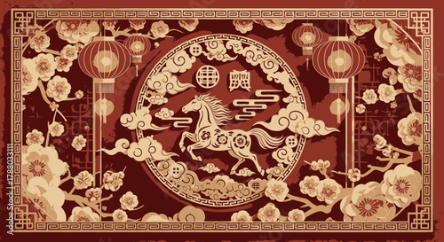 Celebrate the Golden Horse Chinese New Year Festival with auspicious spring blessings and vibrant lunar newyear traditions