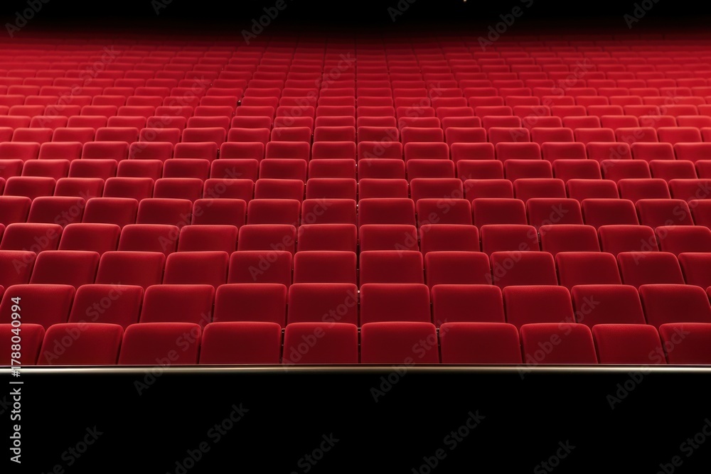Naklejka premium Red seats theater red backgrounds.