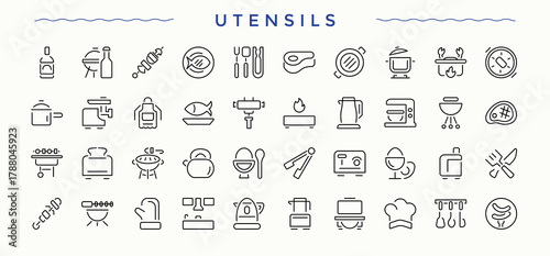 Synergy icon pack. Contain linear sign communication, support, people, team, relationship and more. Social modern icon set. Modern vector illustration. Editable vector art.