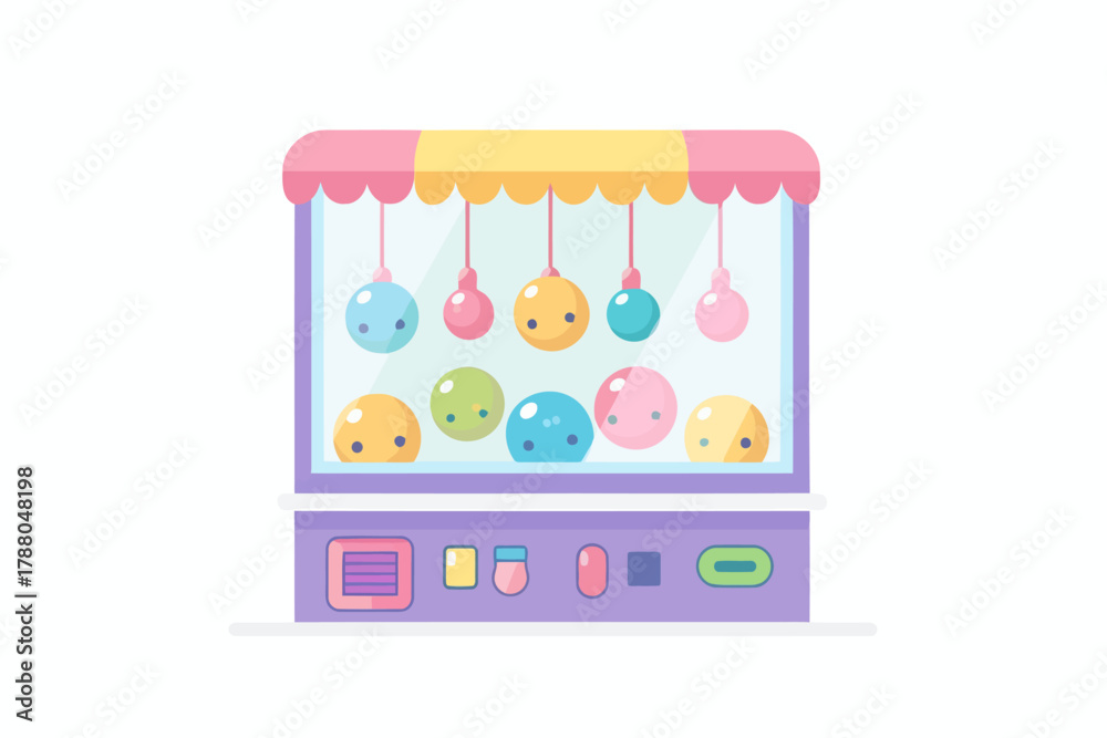 Obraz premium claw machine game fun isolated