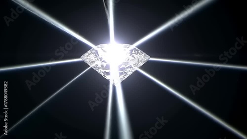 Diamond Brilliance - A Study in Light and Reflection.