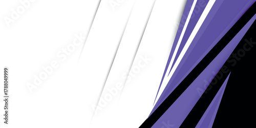 Abstract background with overlapping purple and black geometric layers. Simple and modern background concept for advertisements, posters, templates, business presentations. Vector illustration eps 4