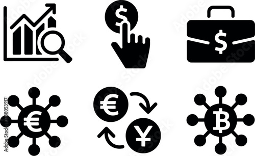 Finance and investment icons