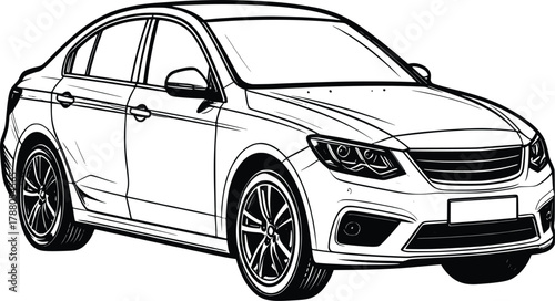 Hand Drawn Crossover Vehicle Sketch 