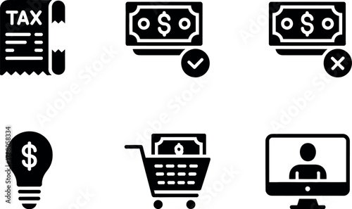 Set of business and finance icons
