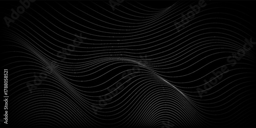 Abstract digital wave of particles. Futuristic point wave. Technology background vector. Vector light simple art good nice illustrations