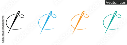 Discover versatile needle and thread icons in vibrant colors, ideal for fashion, crafting, and design projects, adding a touch of elegance and creativity.