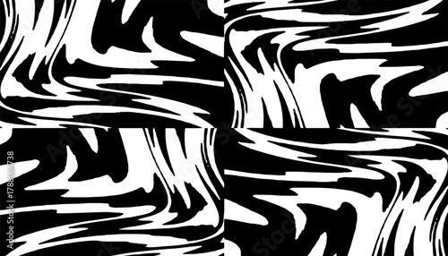 Black and white abstract and grunge pattern for sporty and modern background. Vector Format Illustration 