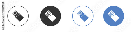 Chocolate icon pictogram set. Vector icon designs