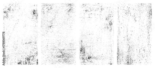 Grunge texture vector set black white distressed rough grungy surface overlays vintage scratch effect elements transparent background editable vector design isolated illustration pack